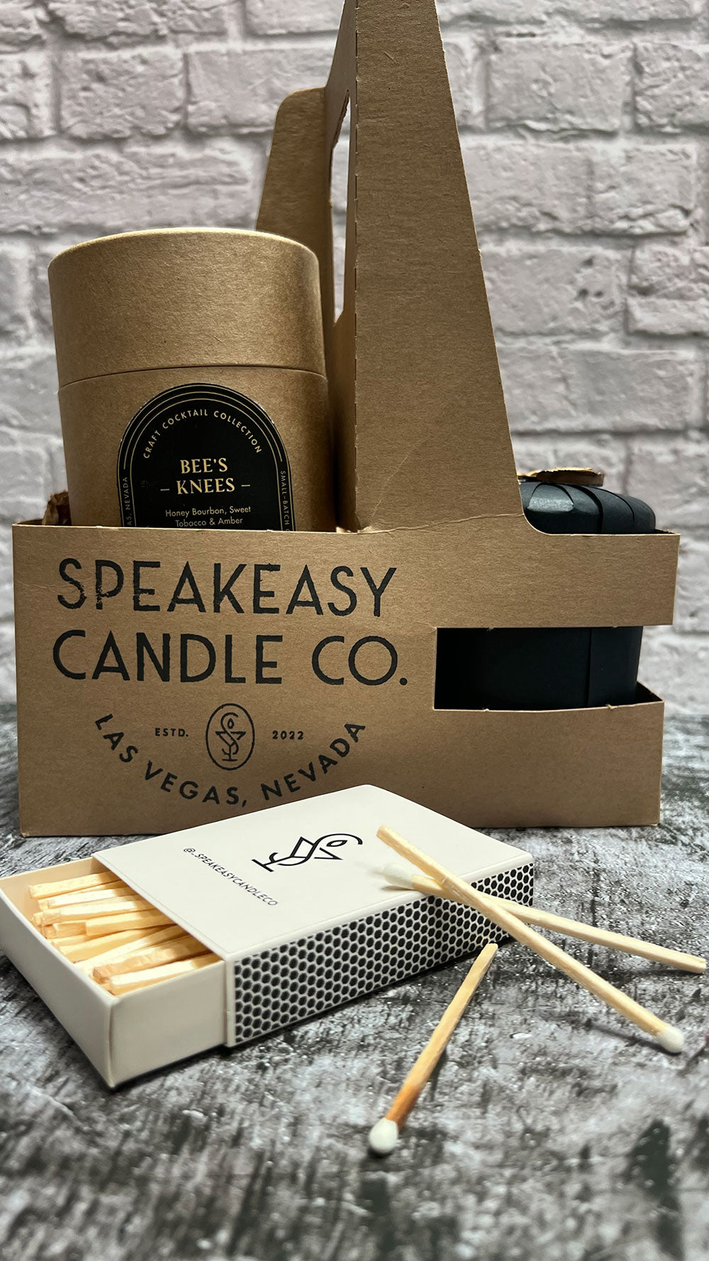 Top Shelf Gift Set (2 candles and matches)